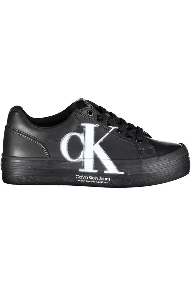 Calvin Klein Black Polyester Sneaker.