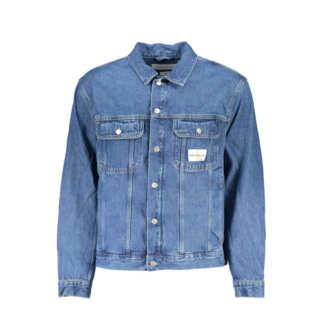 Calvin Klein Blue Cotton Jacket.
