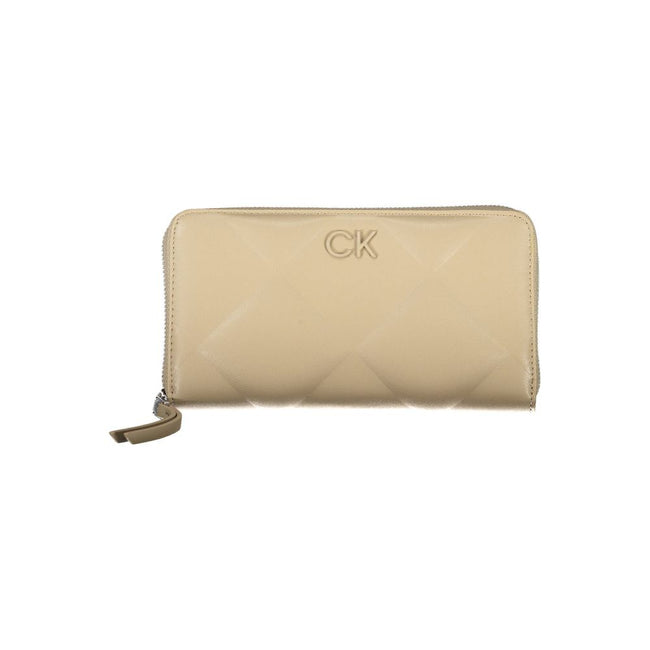 Calvin Klein Beige Polyester Wallet.