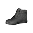 Carrera Chic Black Lace-up Boots with Contrast Details