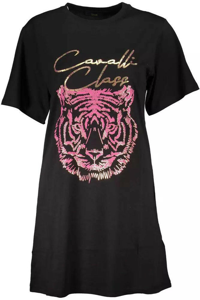 Cavalli Class Black Cotton Tops & T-Shirt.