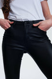 Coated Pants in Black - GENUINE AUTHENTIC BRAND LLC
