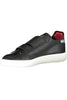 Diadora Sleek schwarze Leder-Sneaker mit Kontrastdetails