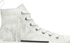 Dior B23 High Top 'Dior Oblique  'White' Sneakers for Unisex (Runs a size bigger) - GENUINE AUTHENTIC BRAND LLC