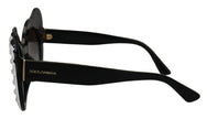 Dolce & Gabbana White Black Acetate Crystal Shades DG4325BM Sunglasses - GENUINE AUTHENTIC BRAND LLC