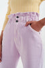 Elasticated Paper Bag Waist Mom Jean in Lilac - GENUINE AUTHENTIC BRAND LLC