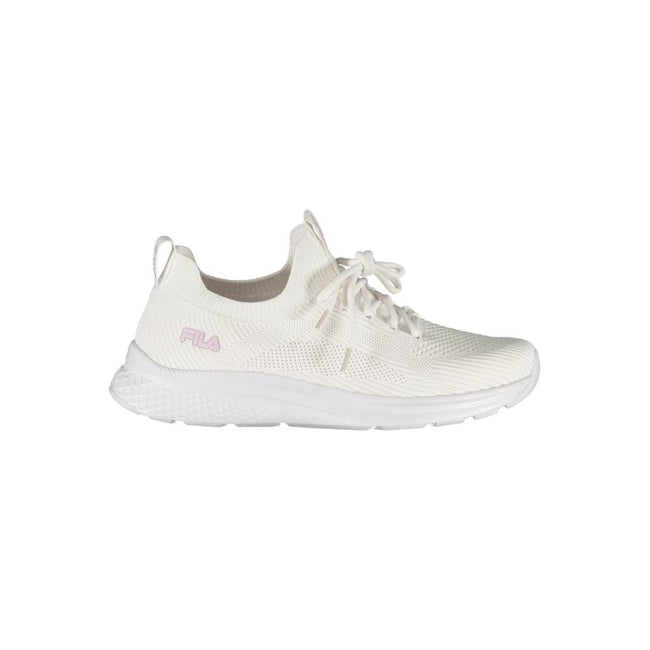 Fila – Elegante weiße Run-It-Sneaker mit Rosendetails