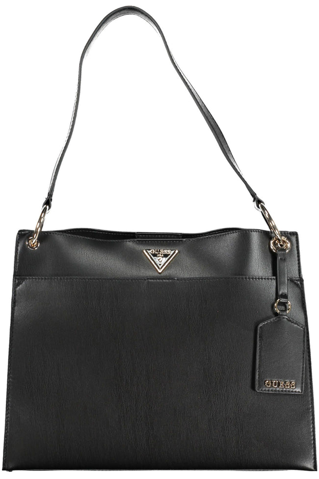 Guess Jeans Chic Snap-Closure Shoulder Bag with Contrasting Details