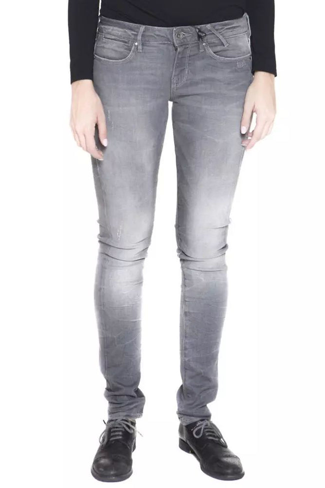 Guess Jeans Chic Narrow-Leg Faded Gray Jeans