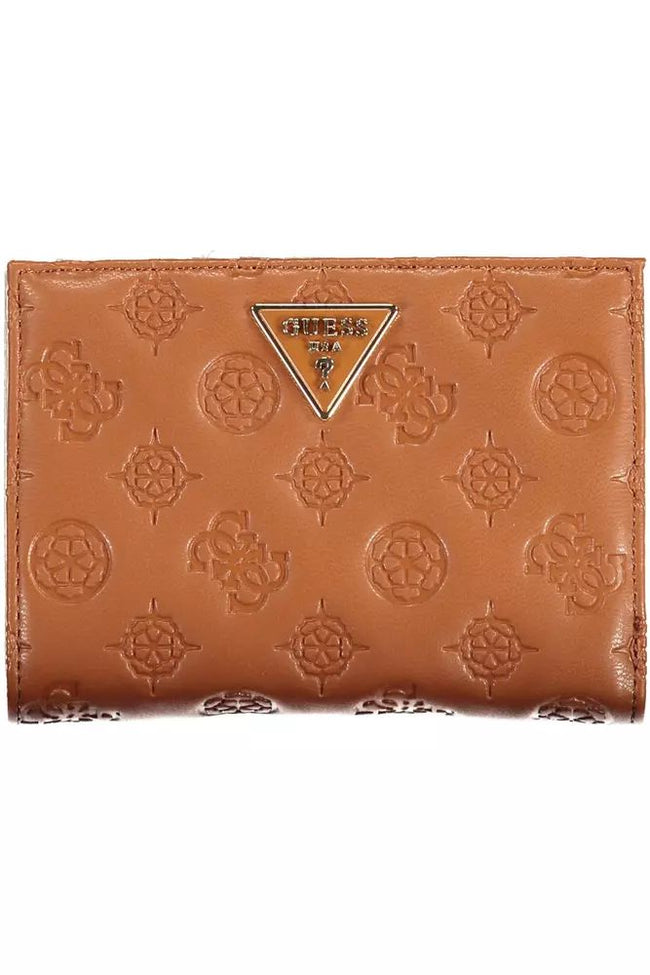 Guess Jeans Chic Brown Wallet with Ample Storage