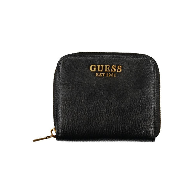 Guess Jeans Chic Black Polyethylene Coin Purse Wallet