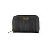 Guess Jeans Elegant Black Zip Wallet with Multiple Compartments