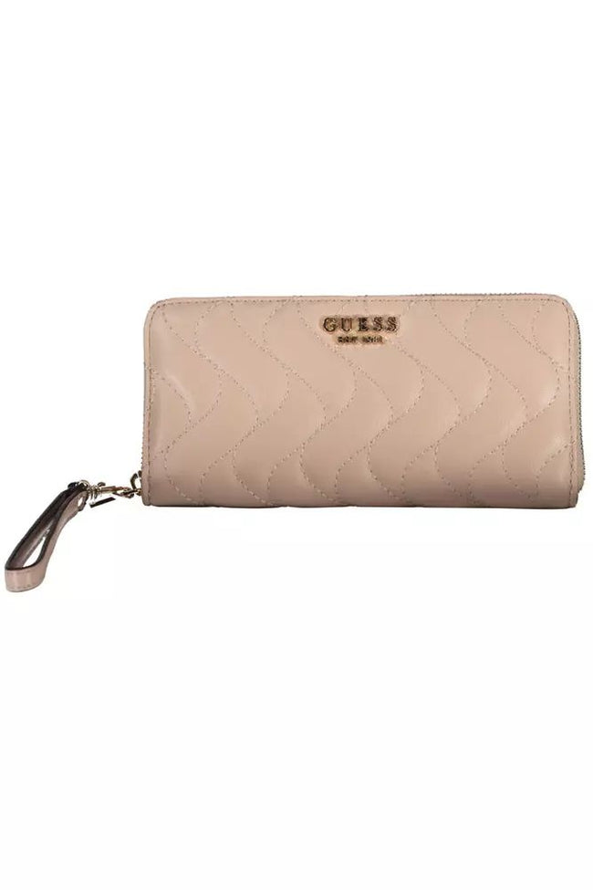 Guess Jeans Elegant Pink Wallet with Ample Compartments