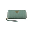 Guess Jeans Chic Green Polyethylene Wallet with Multiple Compartments