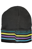Harmont & Blaine Sleek Black Wool Blend Cap with Embroidery