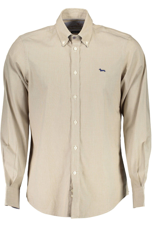 Harmont & Blaine Elegant Beige Organic Cotton Shirt