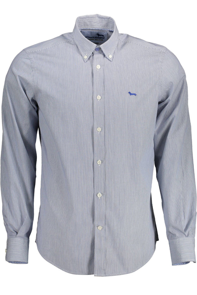 Harmont & Blaine Elegant Blue Organic Cotton Shirt for Men