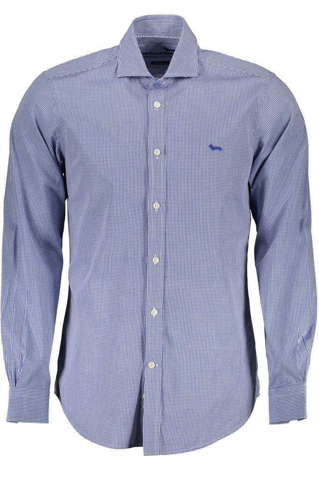 Harmont & Blaine Elegant Blue Narrow Fit Long Sleeve Shirt