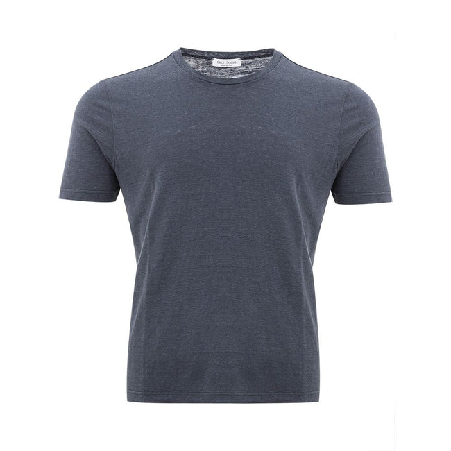 Gran Sasso Elite Gray Cotton T-Shirt