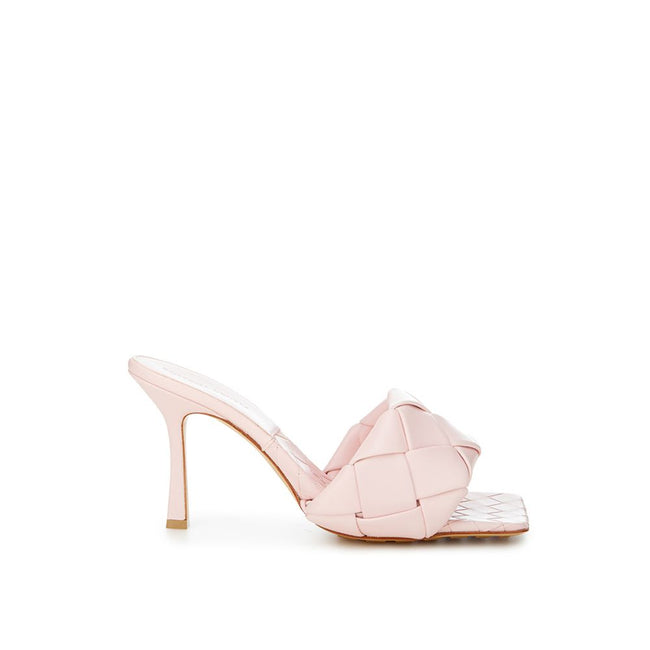 Bottega Veneta Elegant Pink Leather Sandals