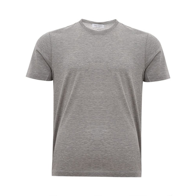 Gran Sasso Elegant Gray Italian Cotton T-Shirt