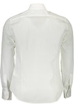 La Martina Elegantes Langarmhemd aus weißer Baumwolle