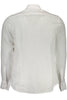 La Martina Elegant White Linen Long Sleeve Shirt