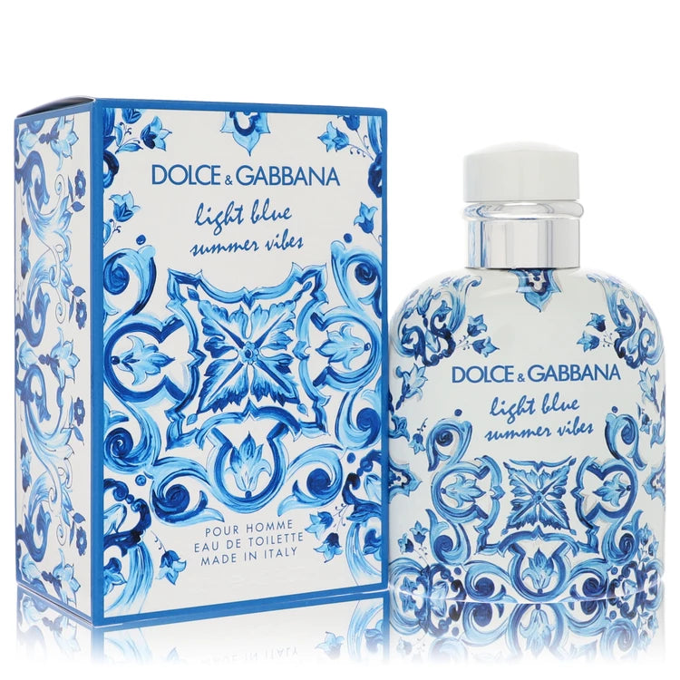 Dolce & Gabbana Light Blue Summer Vibes Cologne for Men – Fresh Citrus Woody Scent in Limited Edition Bottle