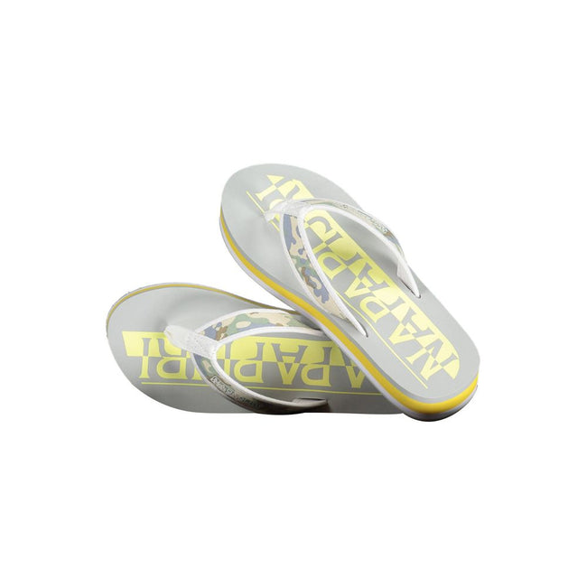 Napapijri – Flip-Flops mit kontrastierendem Logo in Sonnengelb