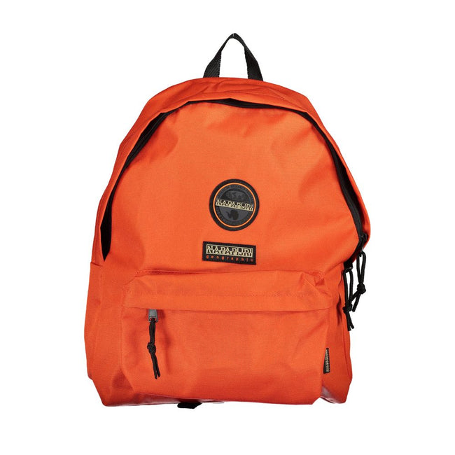 Napapijri Orange Cotton Backpack.