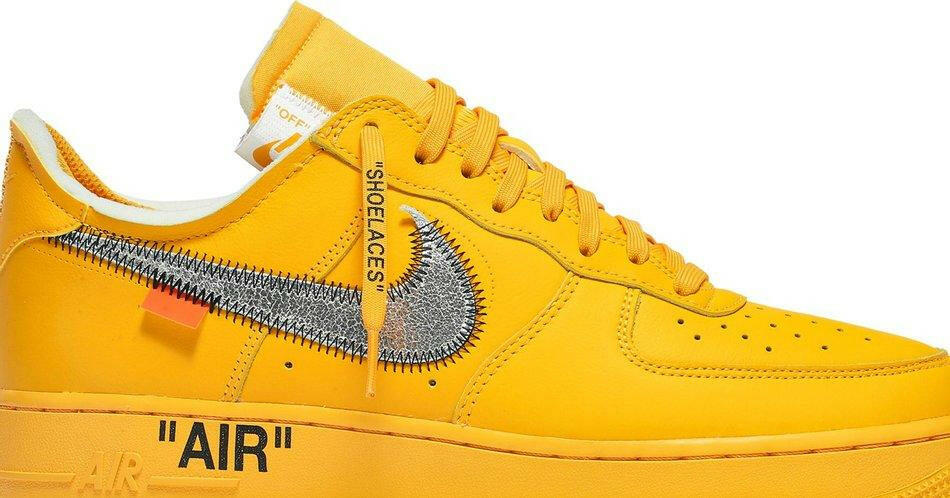 Louis Vuitton and Nike Air Force 1 Friends & Family Yellow, Size 10.5, fifty, 2022