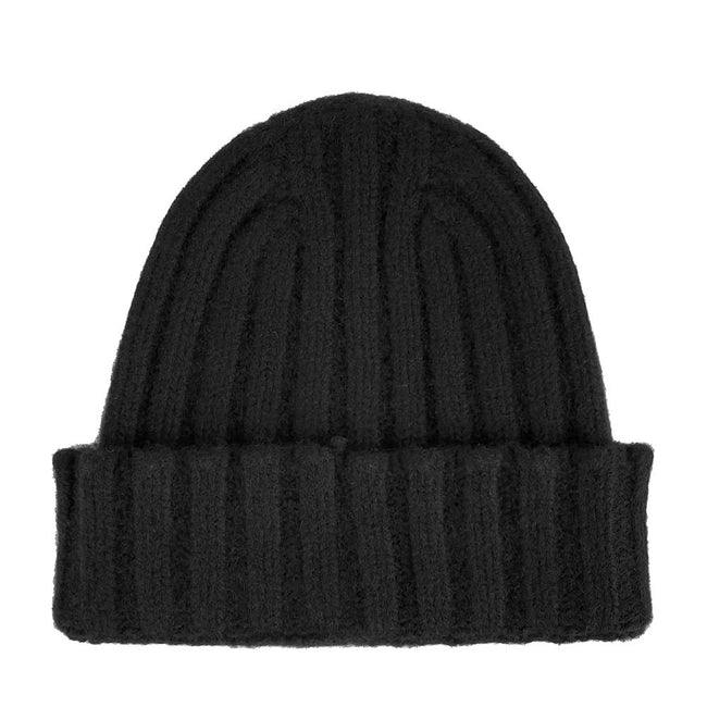 Made in Italy Black Cashmere Hat.