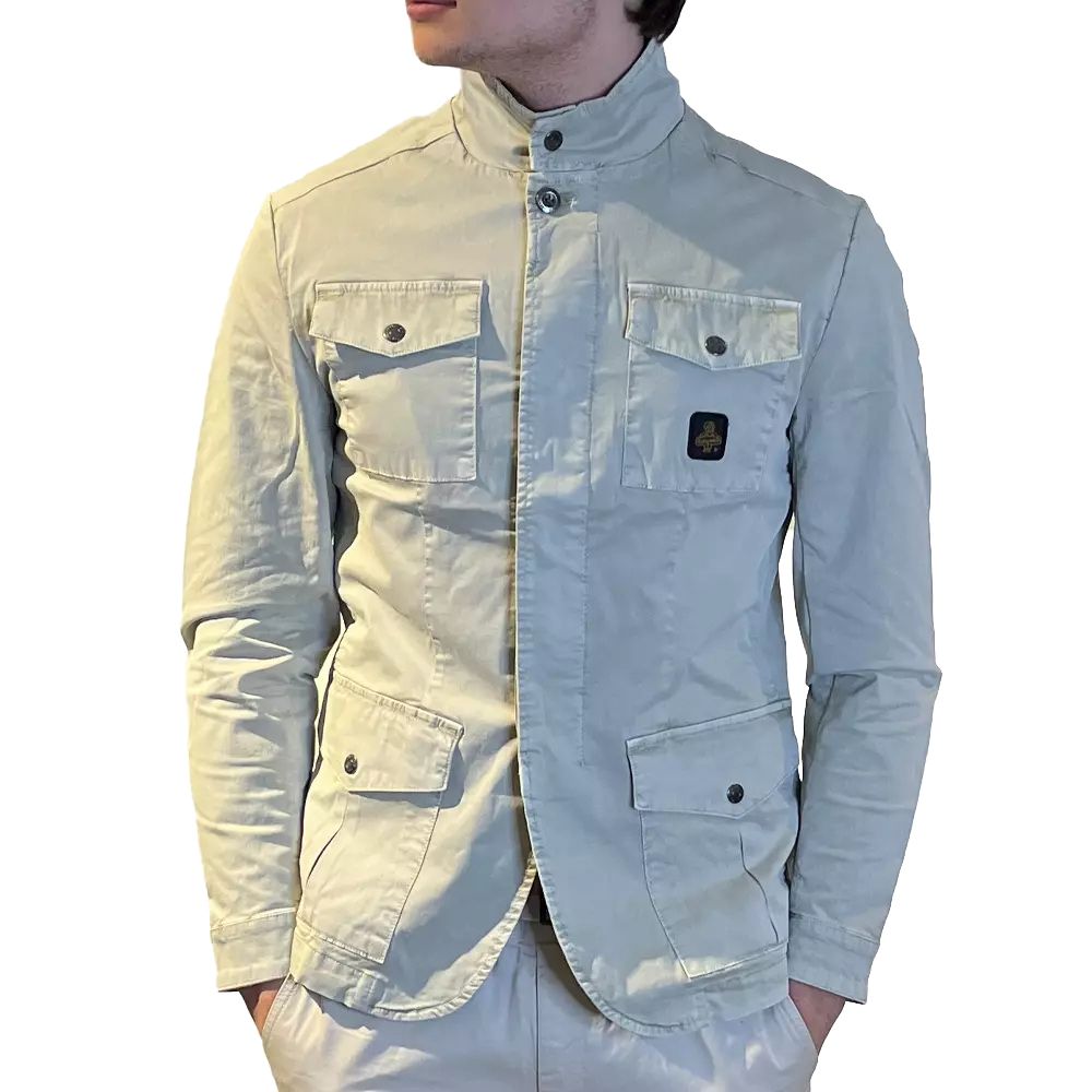 Refrigiwear Sleek Beige Four-Pocket Cotton Jacket