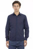 Baldinini Trend Elegant Slim Fit Blue Cotton Shirt