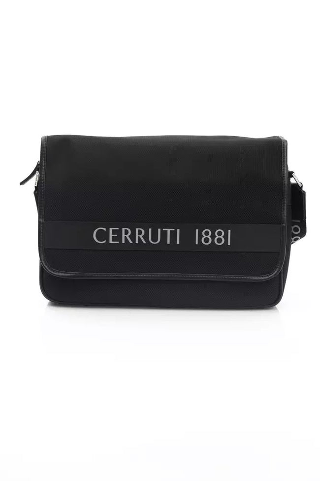 Cerruti 1881 – Elegante schwarze Umhängetasche mit Logo