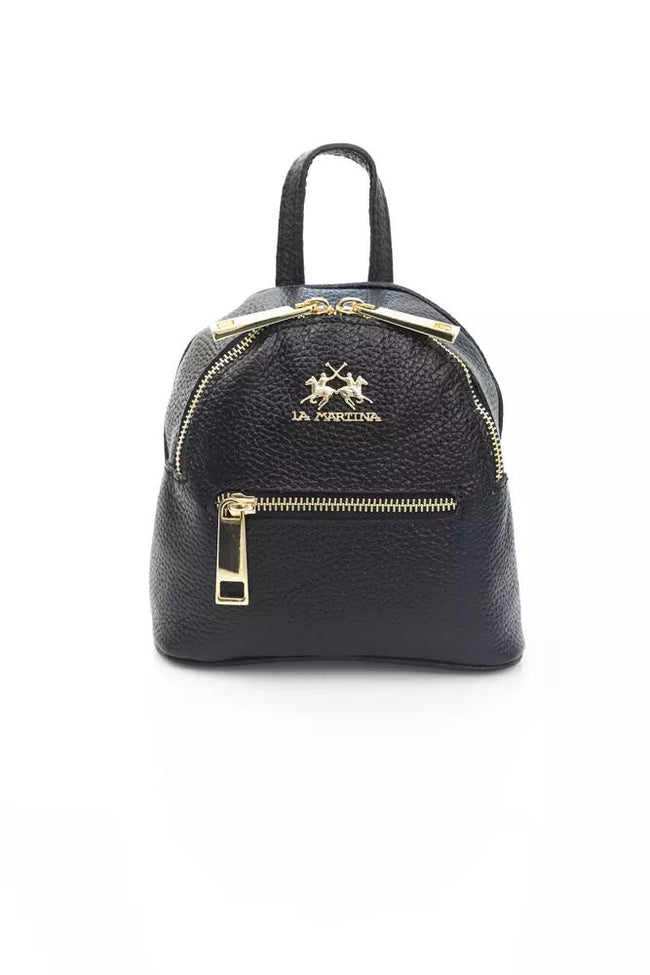 La Martina – Elegante Messenger-Tasche aus Leder mit Logo-Details