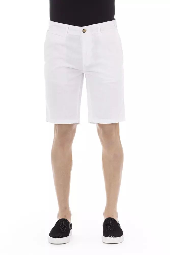 Baldinini Trend Elegante weiße Bermudashorts für Herren