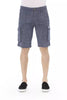 Baldinini Trend Chic Cargo-Shorts aus blauer Baumwolle