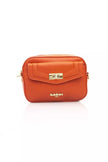 Baldinini Trend Exquisite Red Shoulder Zip Bag with Golden Details