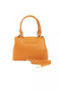Baldinini Trend Chic Orange Shoulder Flap Bag with Golden Accents