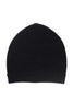 Alpha Studio Elegant Black Merino Wool Ribbed Hat