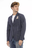 Distretto12 Schicke, klassische Jacke aus Baumwollmischung in Blau