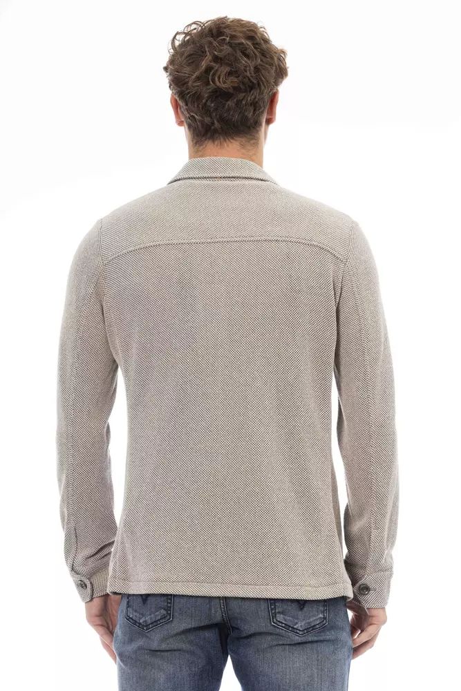 Distretto12 – Schicke Jacke aus beigefarbener Baumwollmischung für Herren