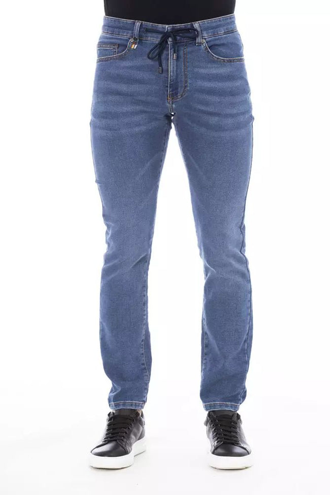 Distretto12 Sleek Buttoned Lace-Up Men's Jeans