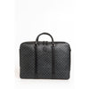 Trussardi – Elegante Aktentasche aus schwarzem Leder mit Schultergurt