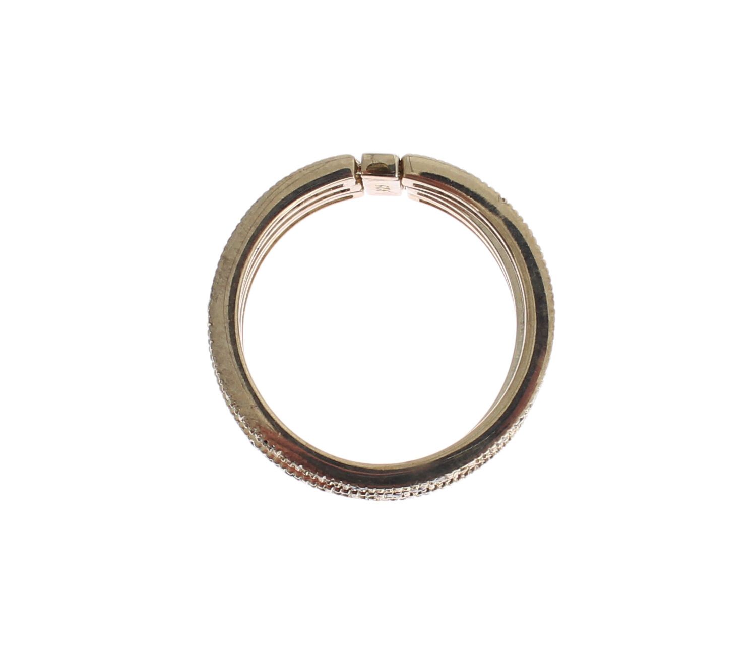 Nialaya Schicker Ring aus Silber und schwarzem Zirkonia