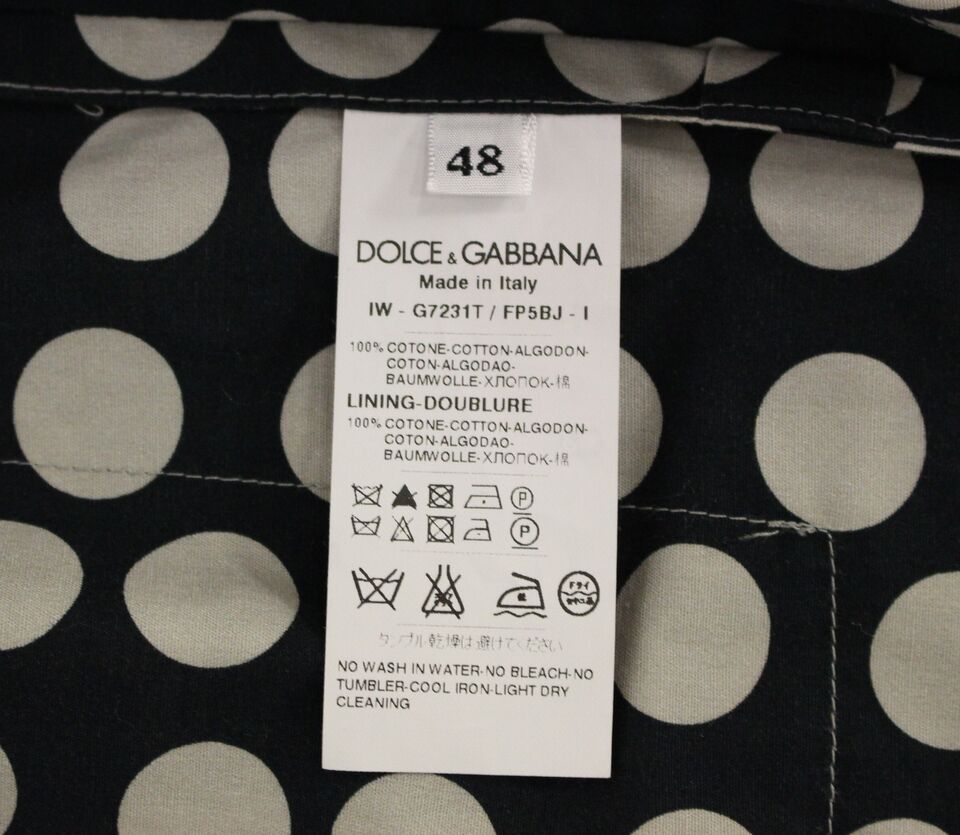 Dolce & Gabbana Elegant Blue Dotted Dress Vest