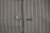 Dolce & Gabbana Chaleco gris con logo de lana a rayas Chaleco Weste