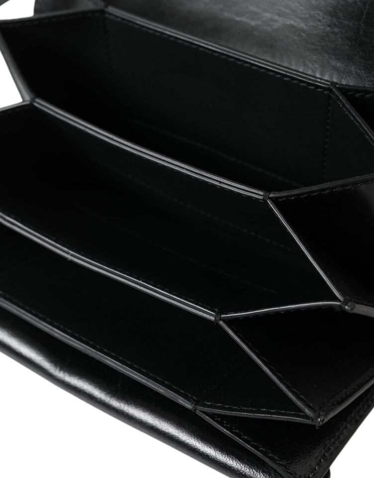 Dolce & Gabbana – Elegante schwarze Umhängetasche aus Leder