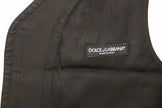 Dolce & Gabbana Elegant Black Cotton Blend Dress Vest